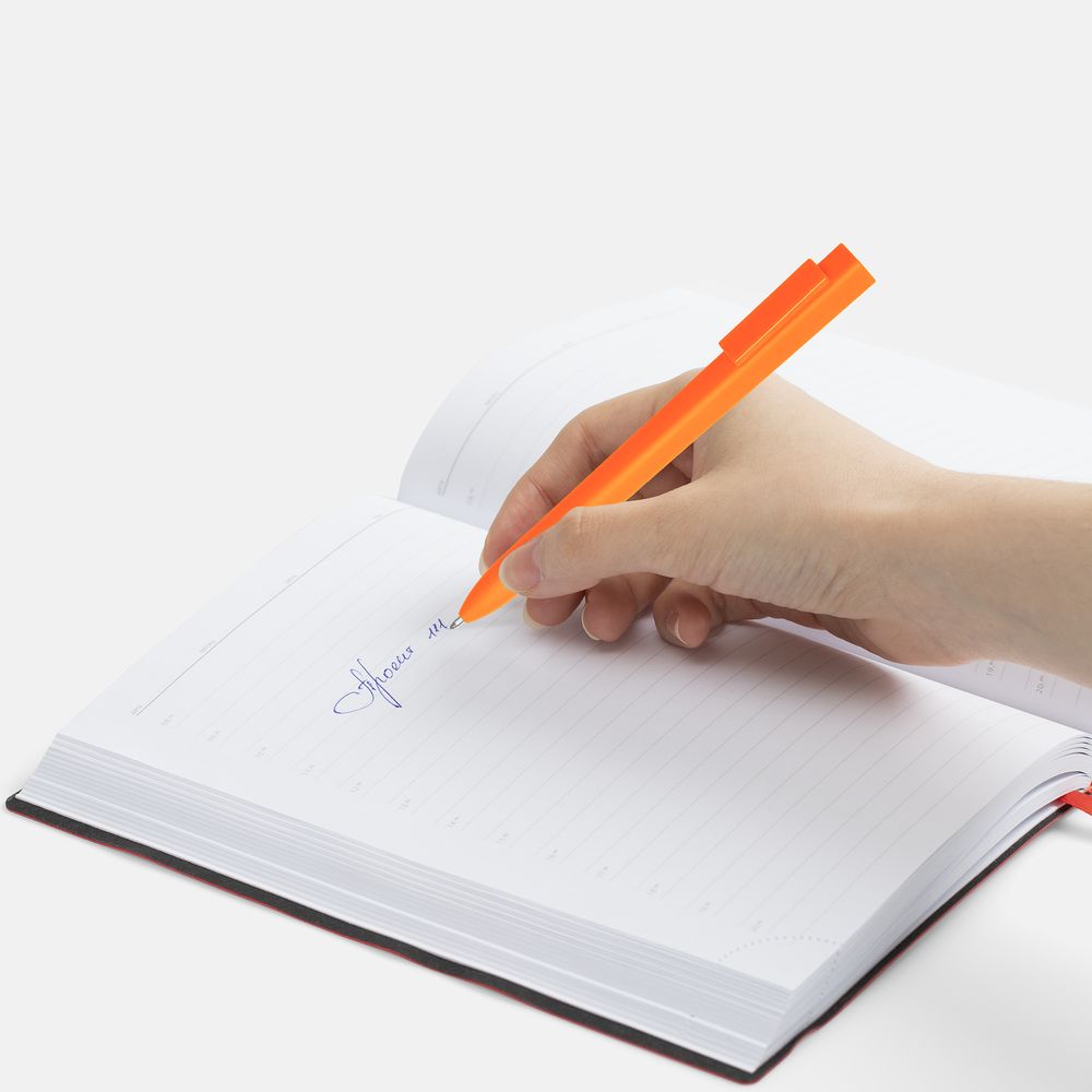 Ручка шариковая Swiper SQ Soft Touch, оранжевая — фото 1