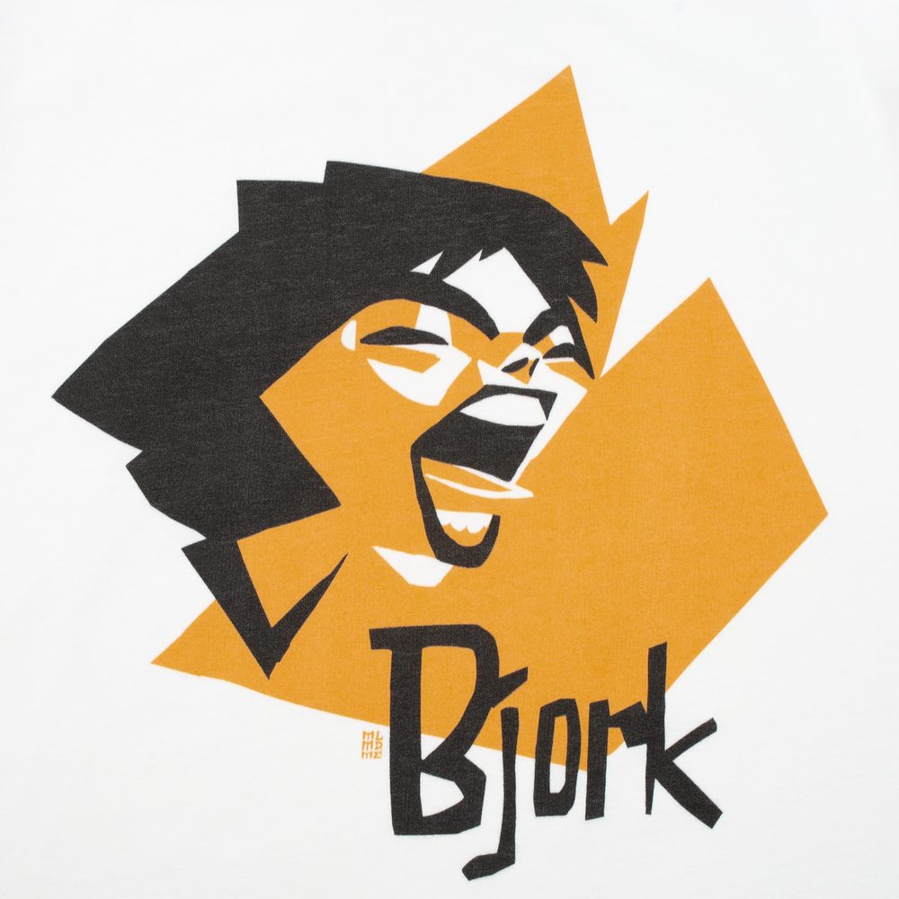 Футболка женская «Меламед. Bjork», белая — фото 2