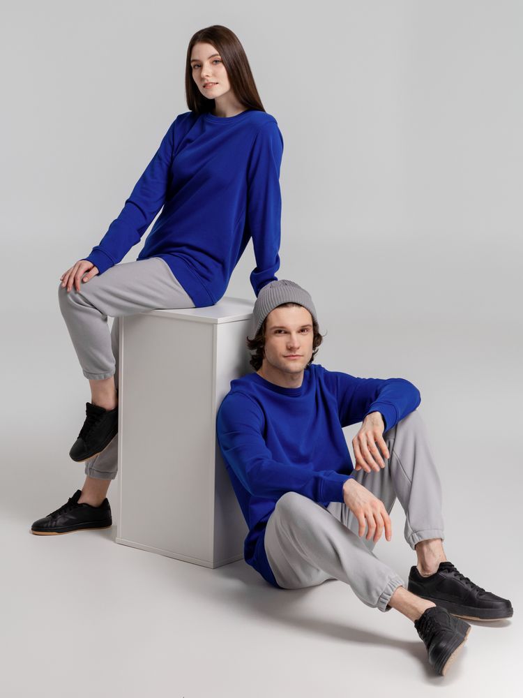 Свитшот унисекс BNC Inspire (Organic), ярко-синий — фото 5