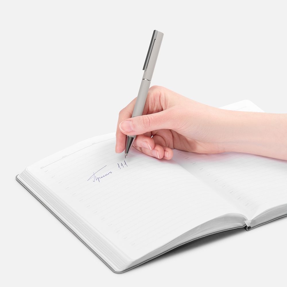 Ручка шариковая Blade Soft Touch, серая — фото 3