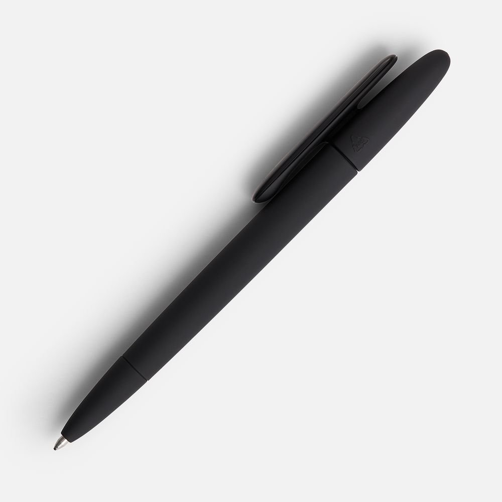 Ручка шариковая Prodir DS5 TRR-P Soft Touch, черная — фото 2