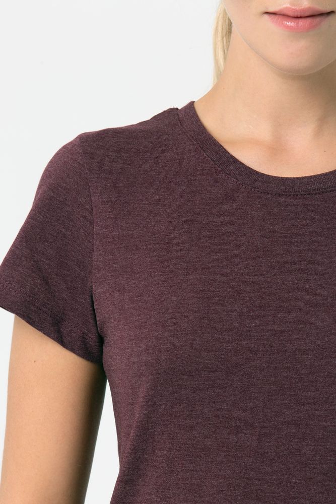 Футболка женская Regent Fit Women, бордовый меланж — фото 6