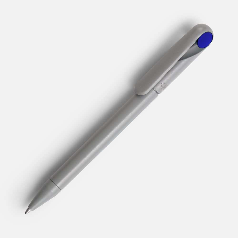 Ручка шариковая Prodir DS1 TMM Dot, серая с синим — фото 7