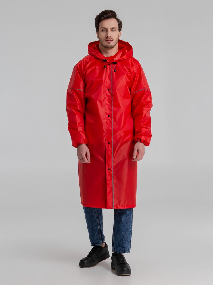 Дождевик со светоотражающими элементами Rainman Blink, красный — фото 6