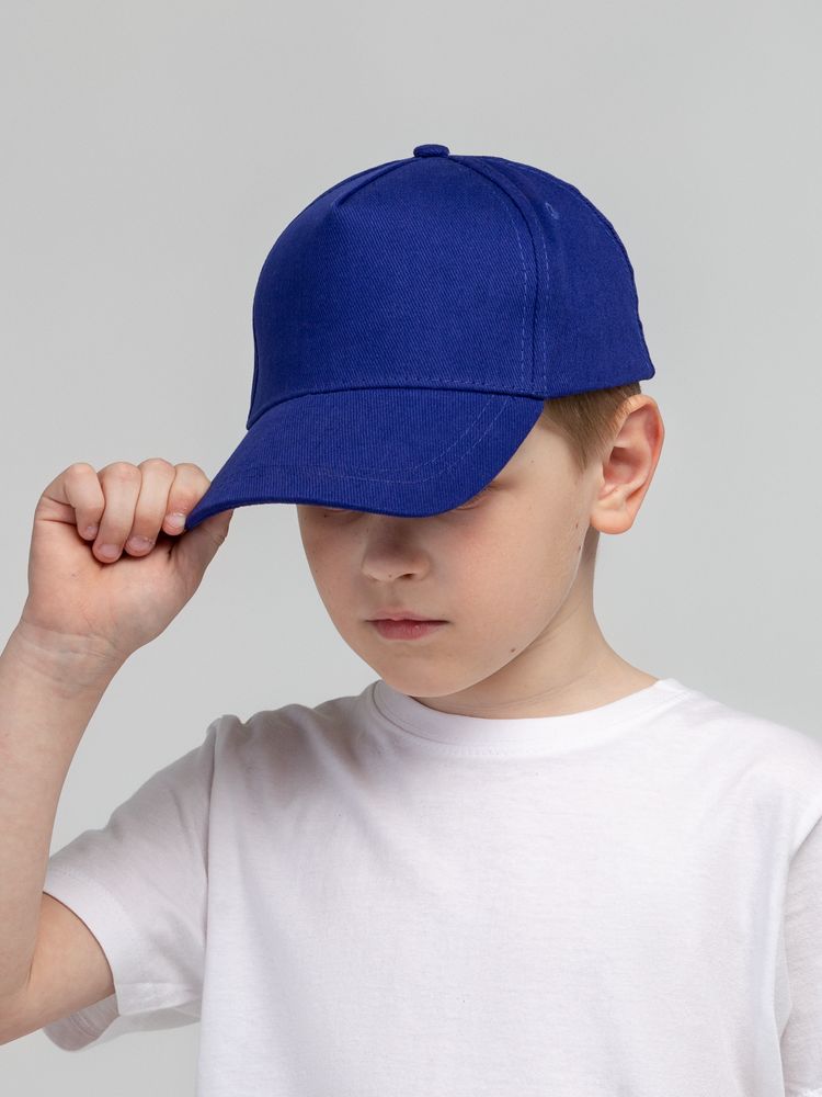 Бейсболка детская Standard Kids, синяя — фото 4