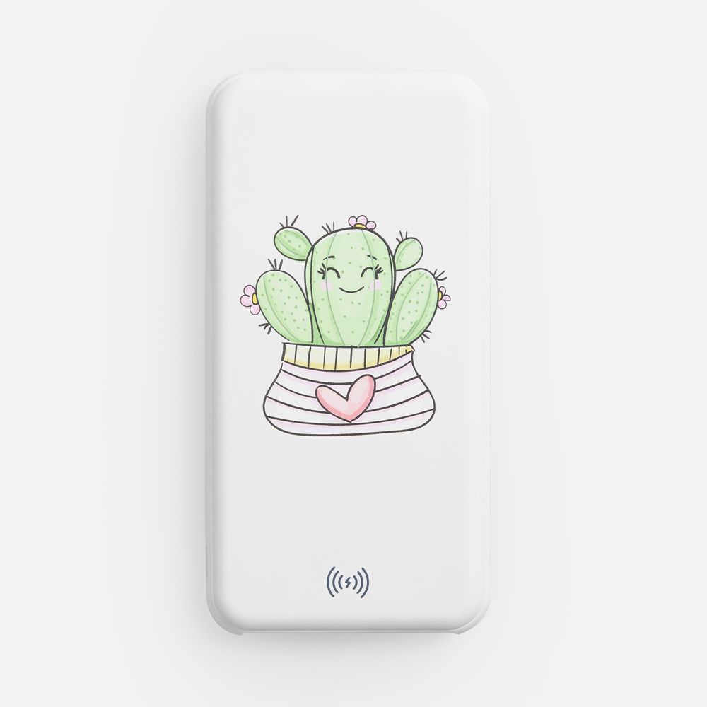 Аккумулятор с беспроводной зарядкой All Day Wireless, 10000 мАч, белый — фото 10