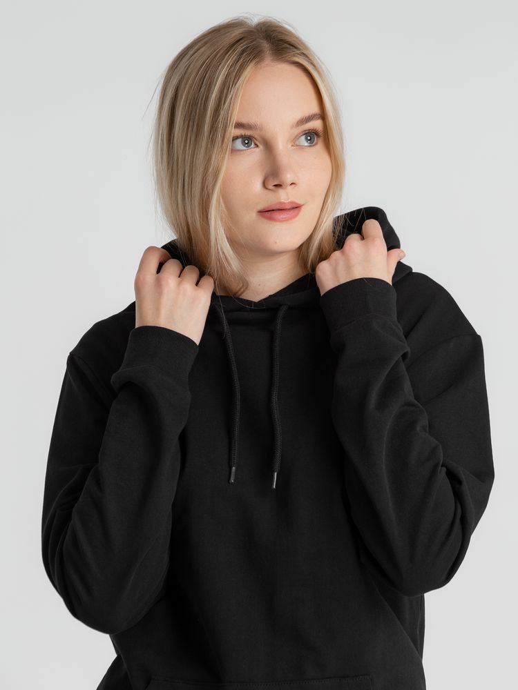 Толстовка с капюшоном унисекс Hoodie, черная — фото 11