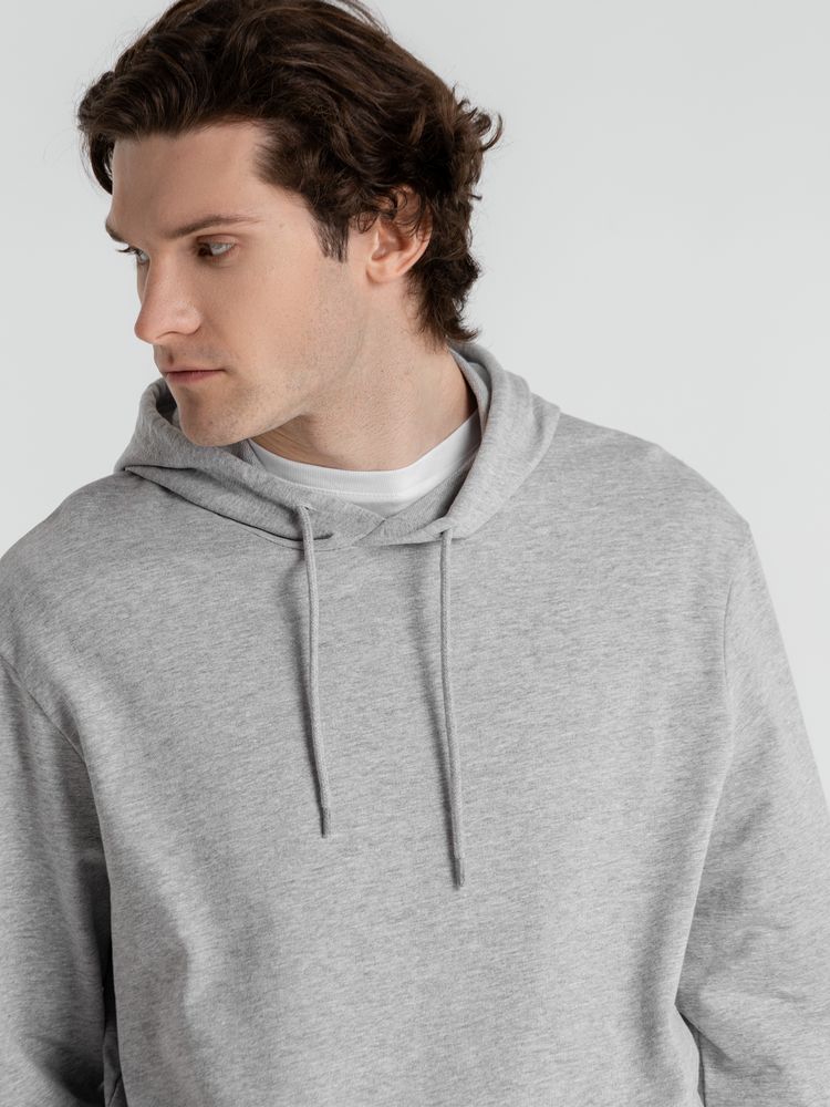 Толстовка с капюшоном унисекс Hoodie, серый меланж — фото 9