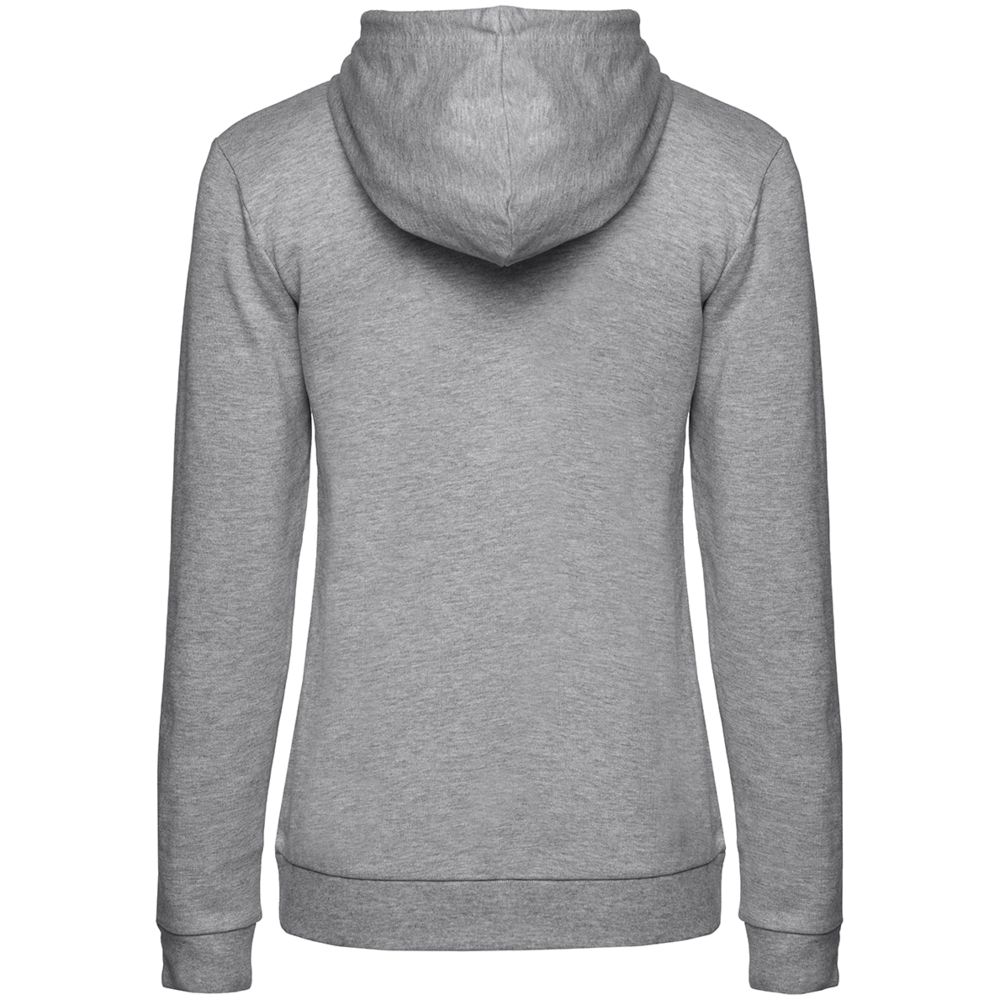 Толстовка с капюшоном женская Hoodie, серый меланж — фото 4