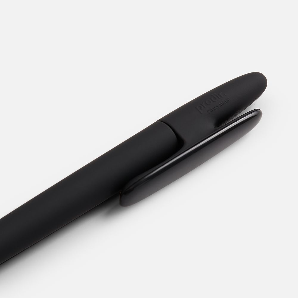 Ручка шариковая Prodir DS5 TRR-P Soft Touch, черная — фото 4