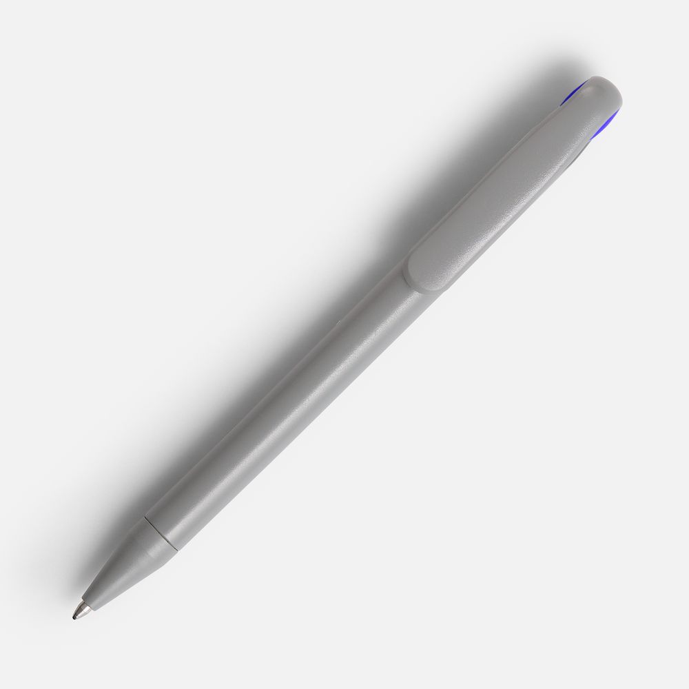 Ручка шариковая Prodir DS1 TMM Dot, серая с синим — фото 1
