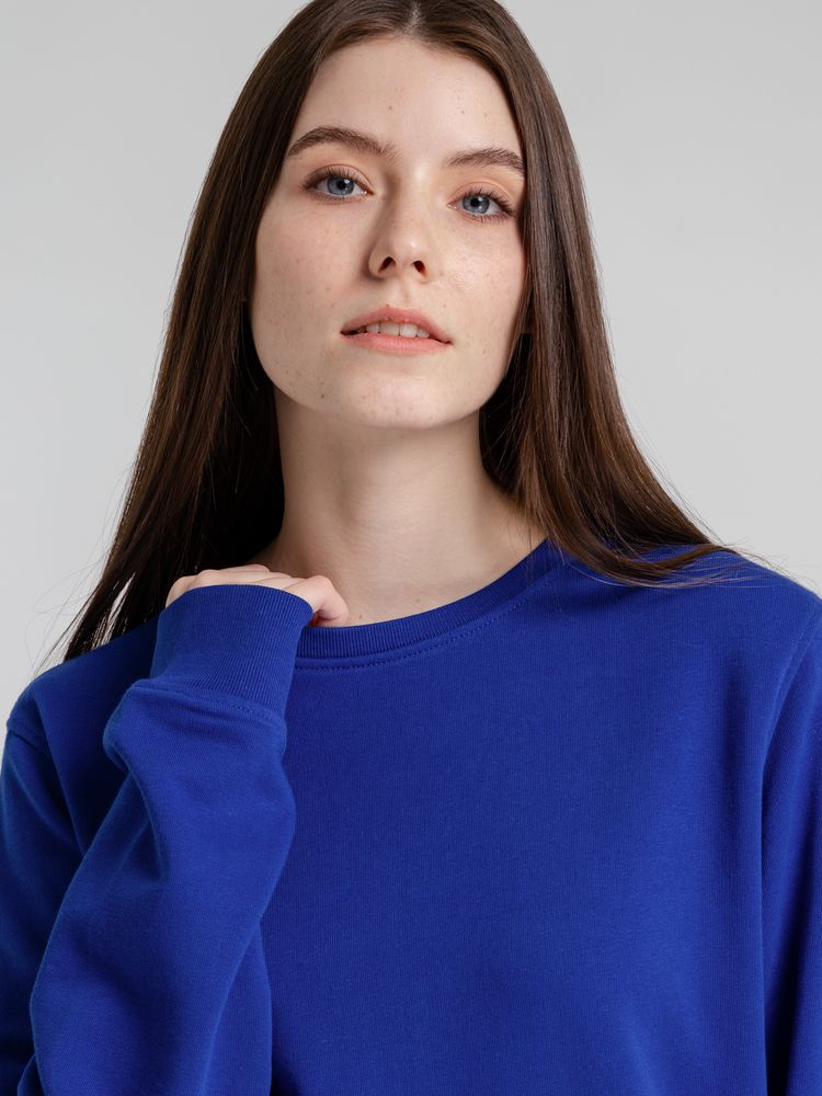 Свитшот унисекс BNC Inspire (Organic), ярко-синий — фото 8