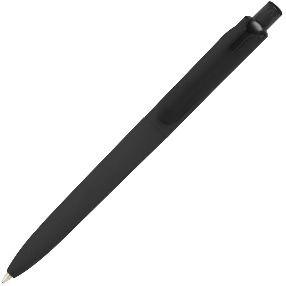 Ручка шариковая Prodir DS8 PRR-T Soft Touch, черная — фото 1