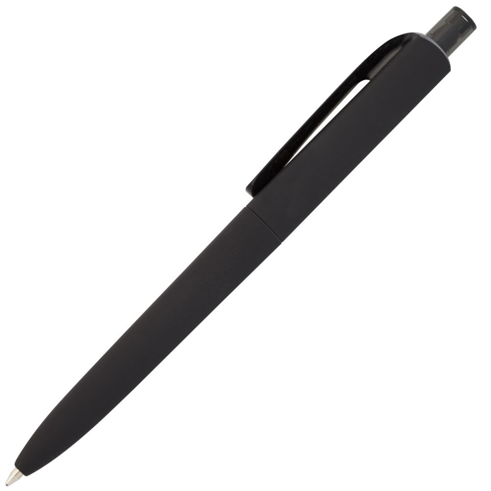 Ручка шариковая Prodir DS8 PRR-T Soft Touch, черная — фото 2