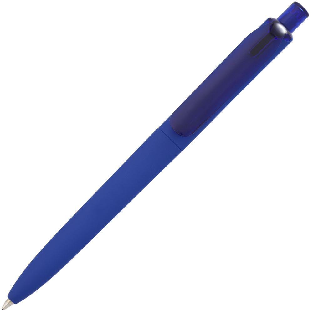 Ручка шариковая Prodir DS8 PRR-T Soft Touch, синяя — фото 1