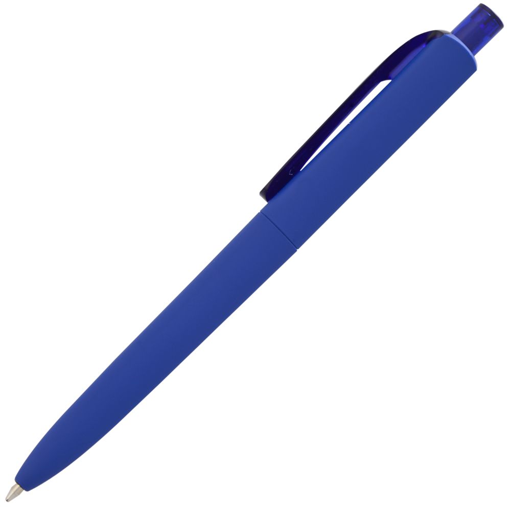 Ручка шариковая Prodir DS8 PRR-T Soft Touch, синяя — фото 2