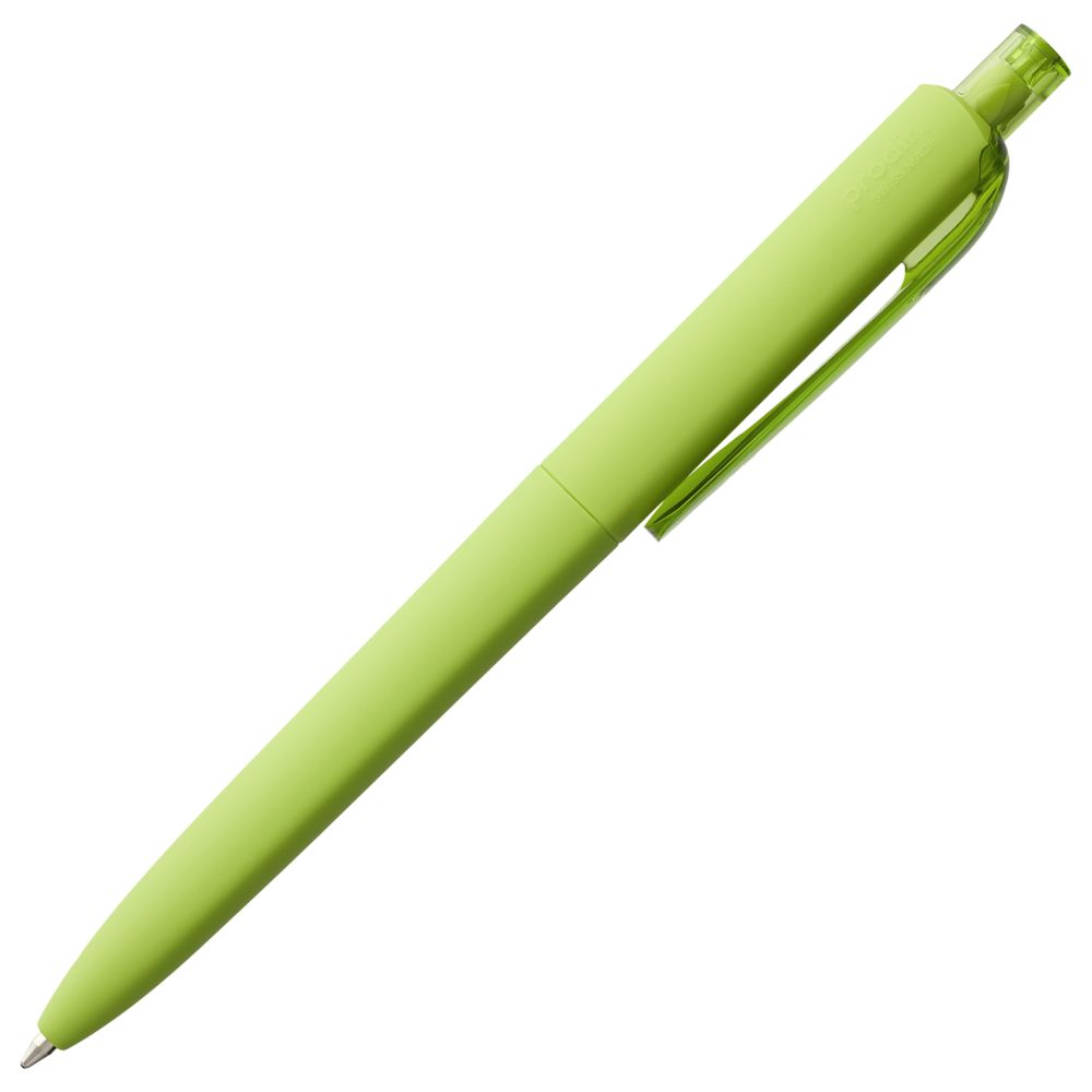 Ручка шариковая Prodir DS8 PRR-T Soft Touch, зеленая — фото 3