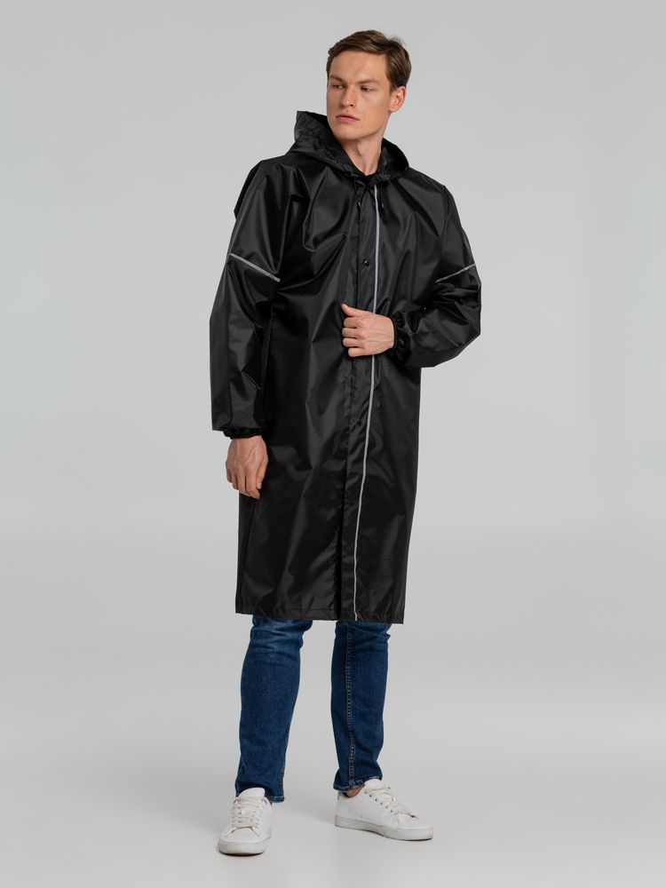 Дождевик со светоотражающими элементами Rainman Blink, черный — фото 5