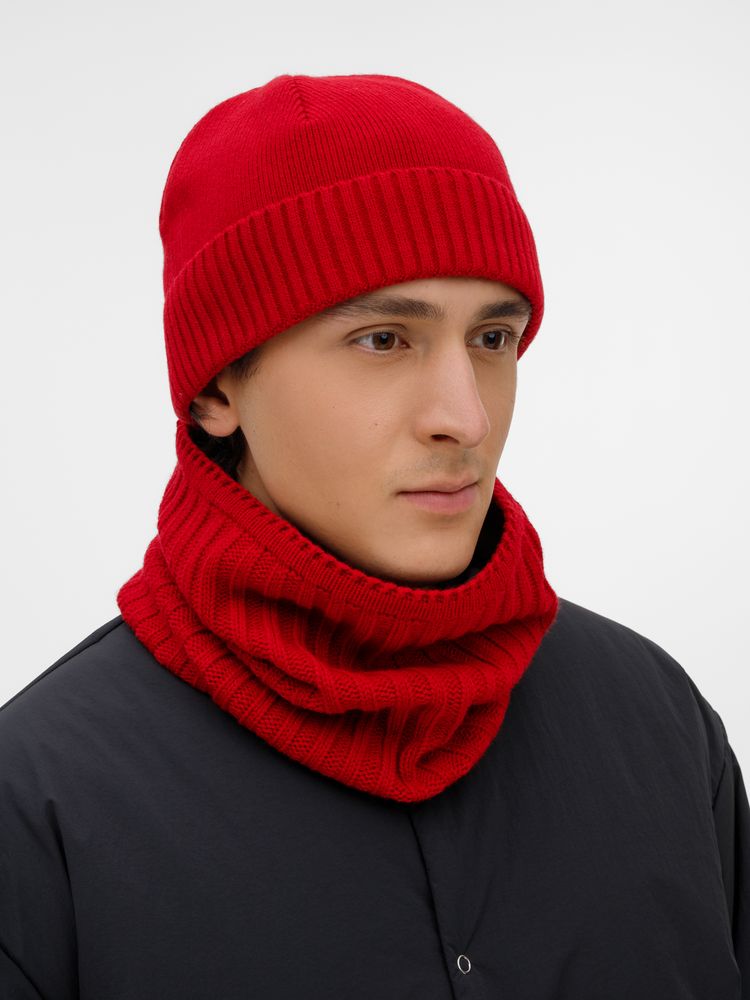 Шапка ComFleece, красная — фото 6