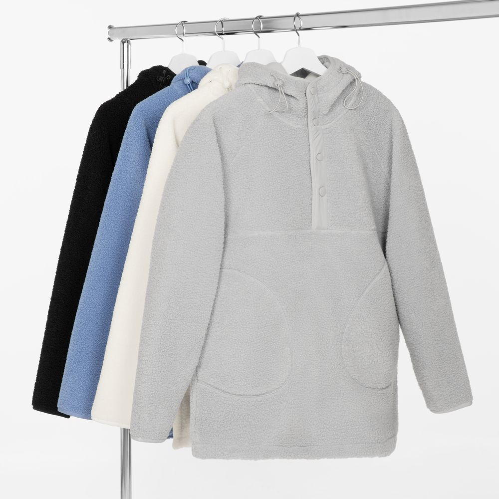 Анорак унисекс Oblako, светло-серый — фото 7