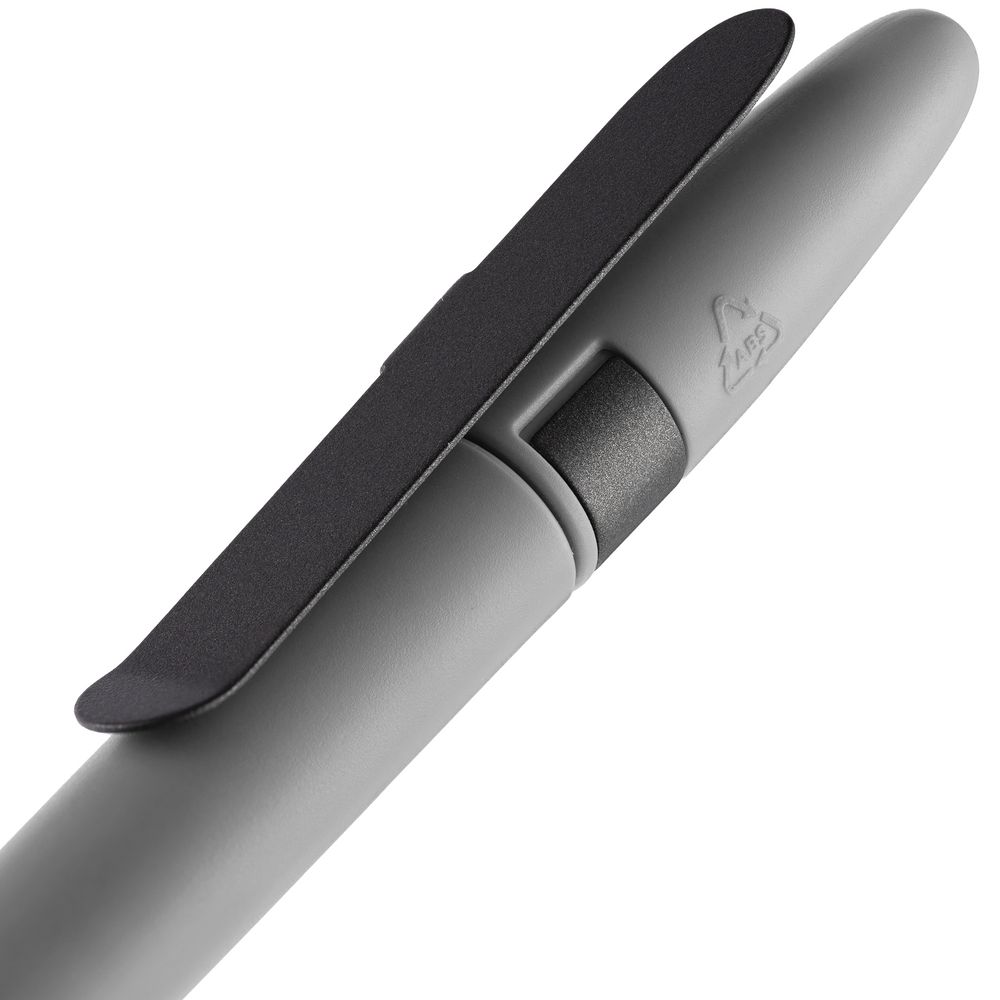 Ручка шариковая Prodir DS5 TSM Metal Clip, серая — фото 2