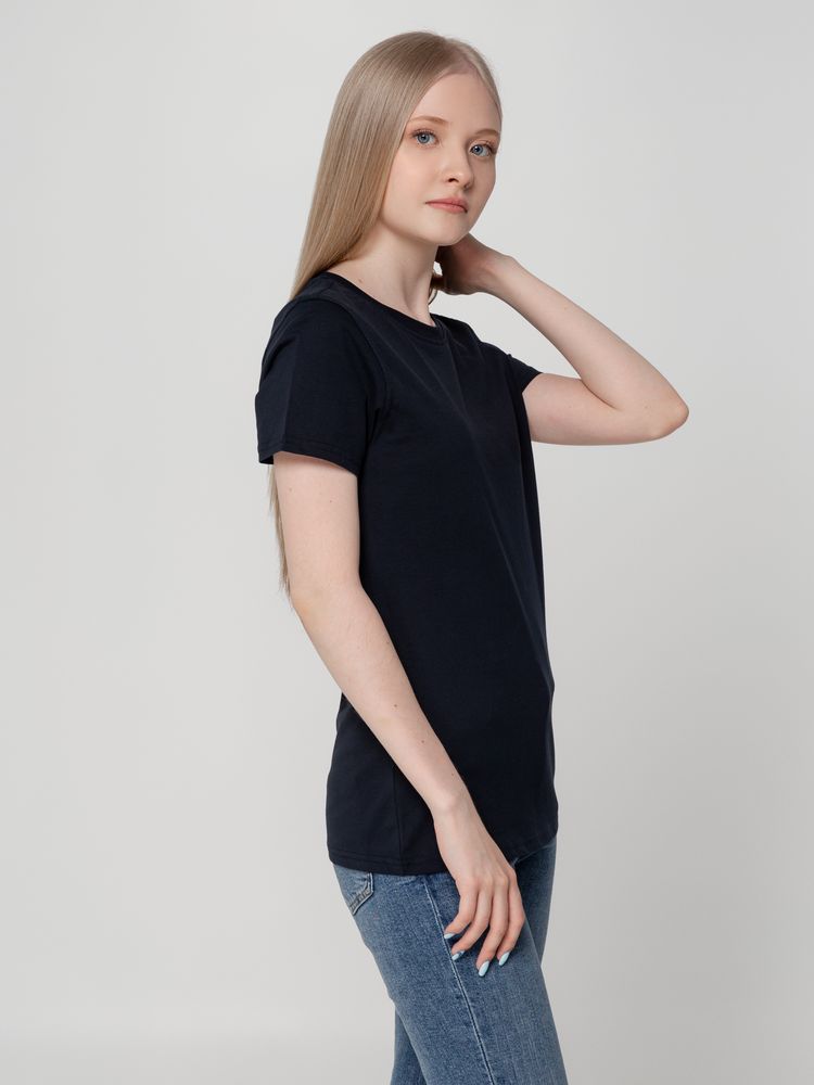 Футболка женская T-bolka Lady, темно-синяя — фото 5