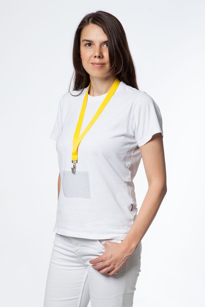 Лента для бейджа Neckband, желтая — фото 1
