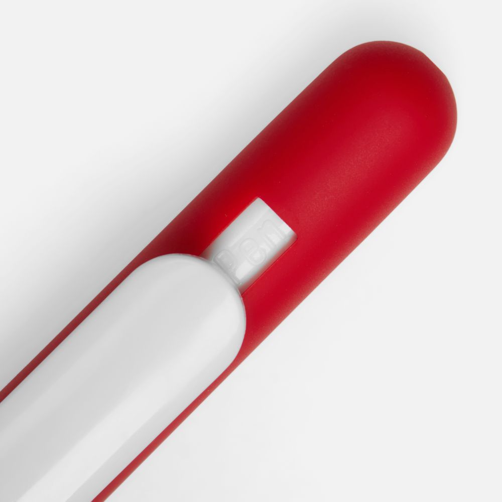 Ручка шариковая Swiper Soft Touch, красная с белым — фото 2