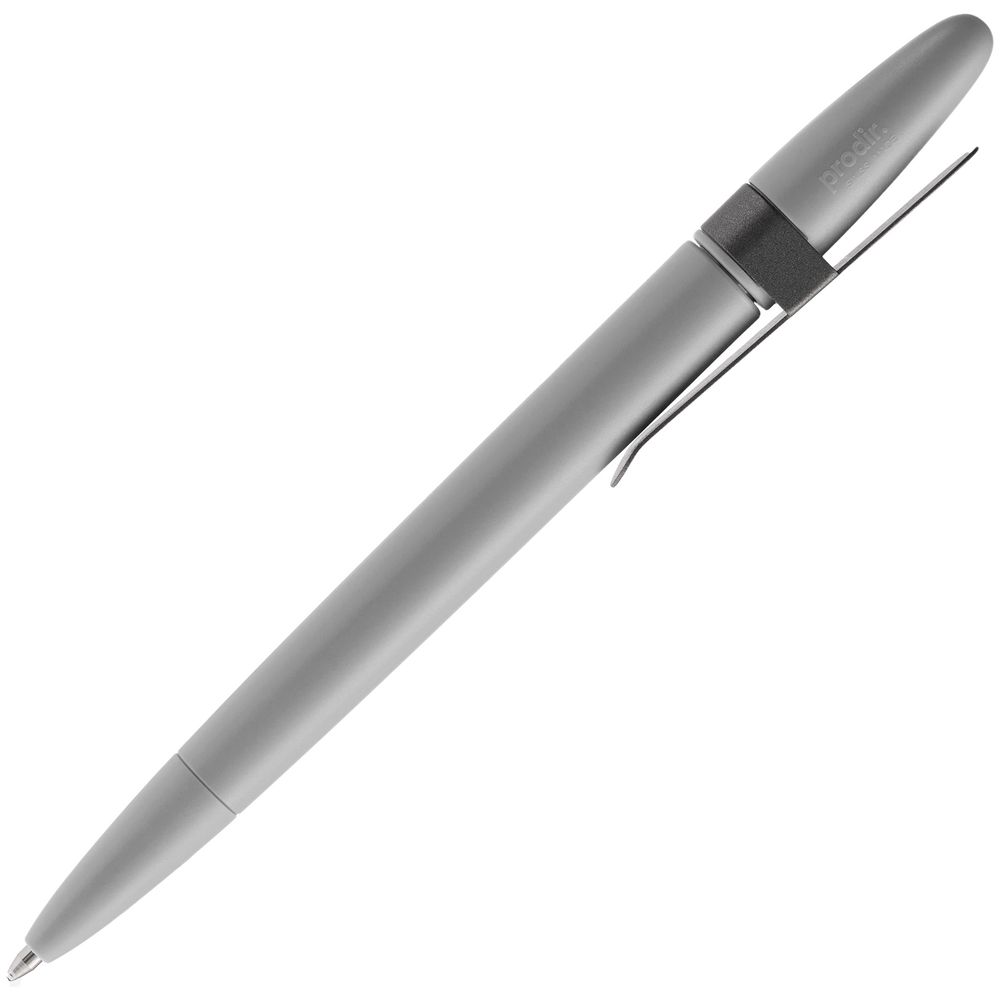 Ручка шариковая Prodir DS5 TSM Metal Clip, серая — фото 3