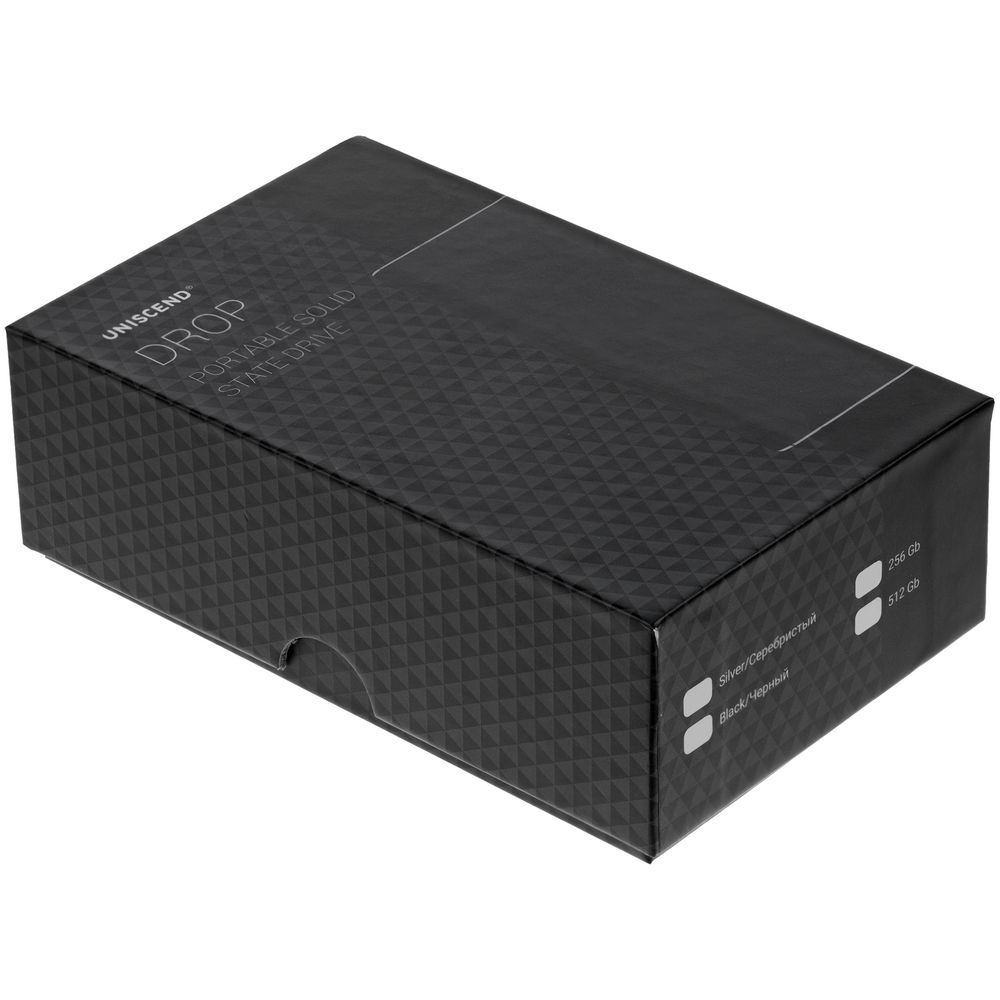 Портативный внешний диск SSD Uniscend Drop, 256 Гб, черный, без футляра — фото 5