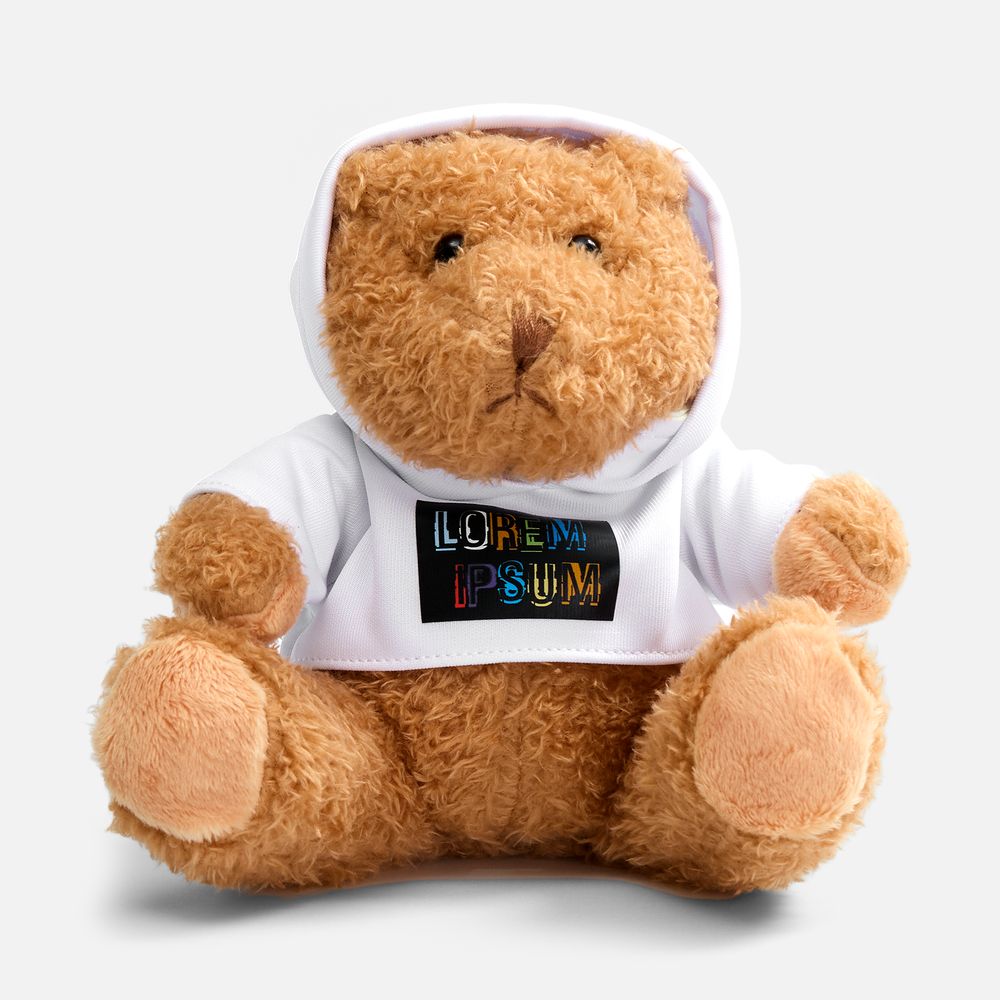 Мягкая игрушка «Мишка Cuddleton» в белом худи — фото 12