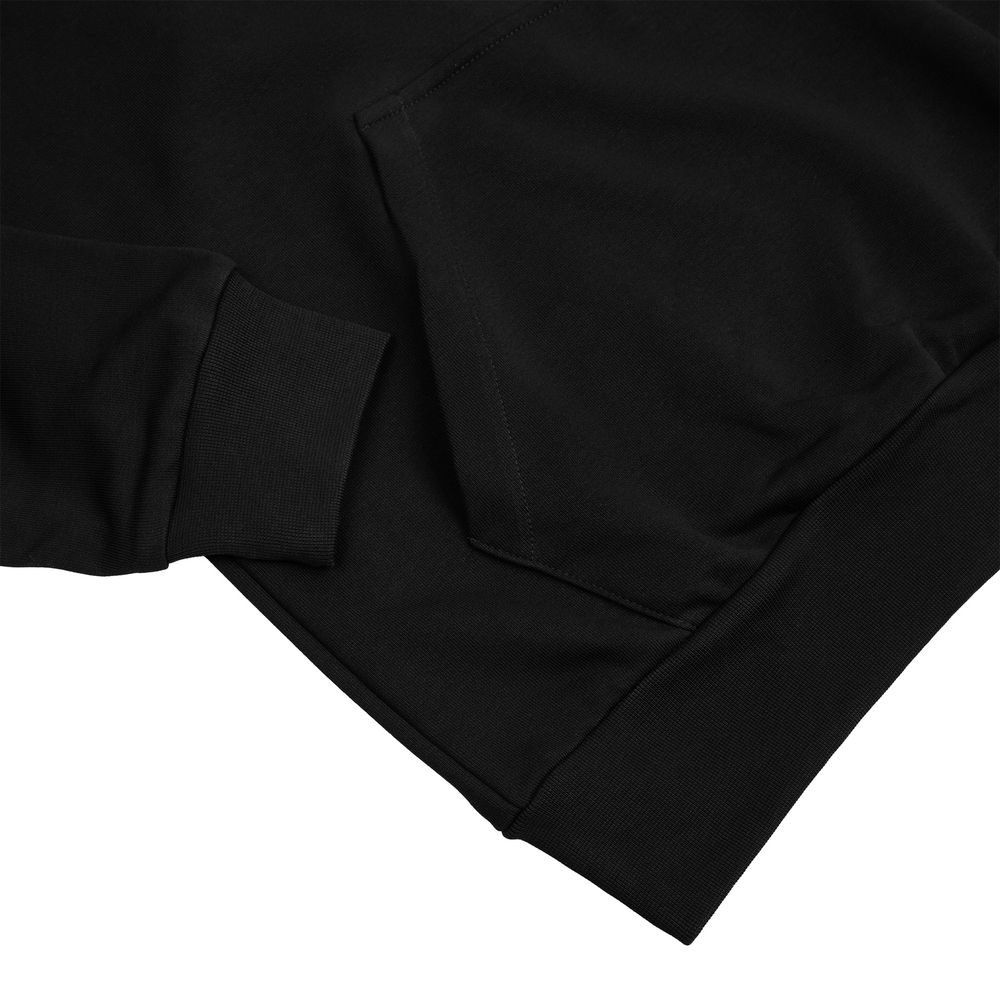 Худи унисекс с карманом на груди Chest Pocket, черное — фото 11
