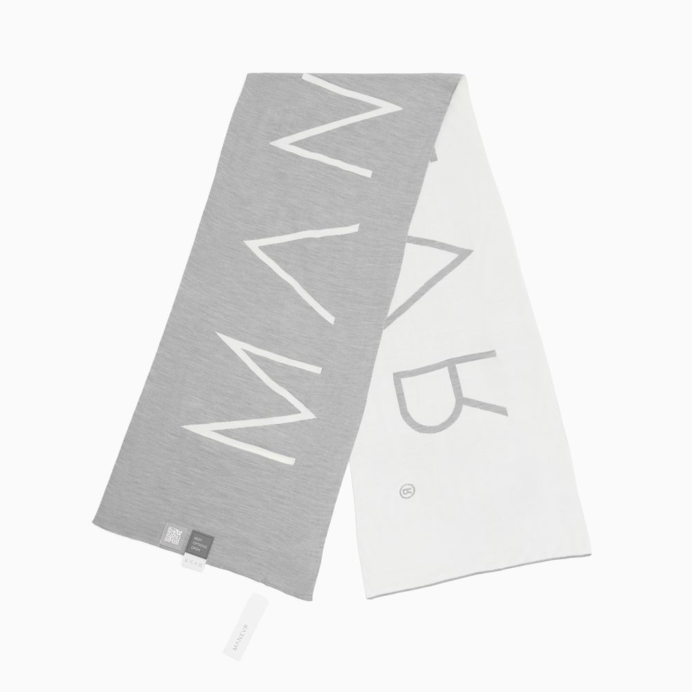 Шарф Bereg, молочный с серым — фото 11