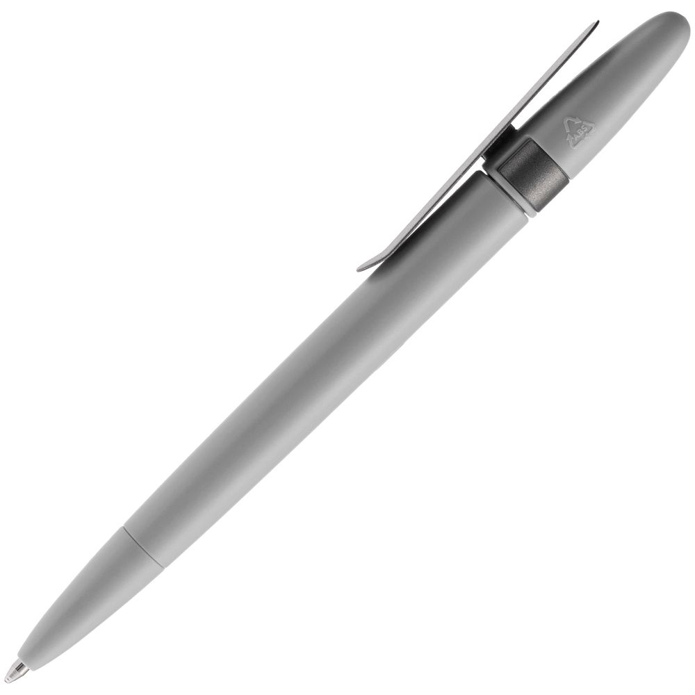 Ручка шариковая Prodir DS5 TSM Metal Clip, серая — фото 5
