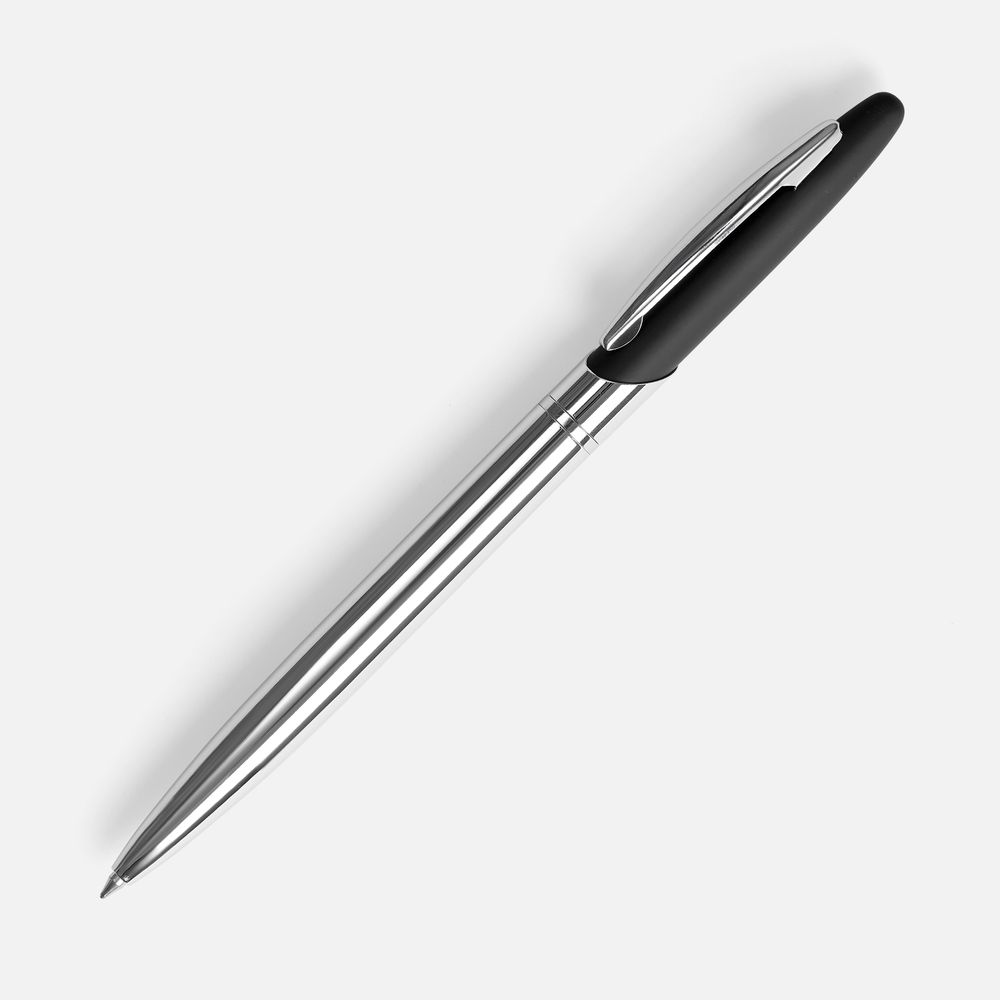 Ручка шариковая Dagger Soft Touch, черная — фото 5