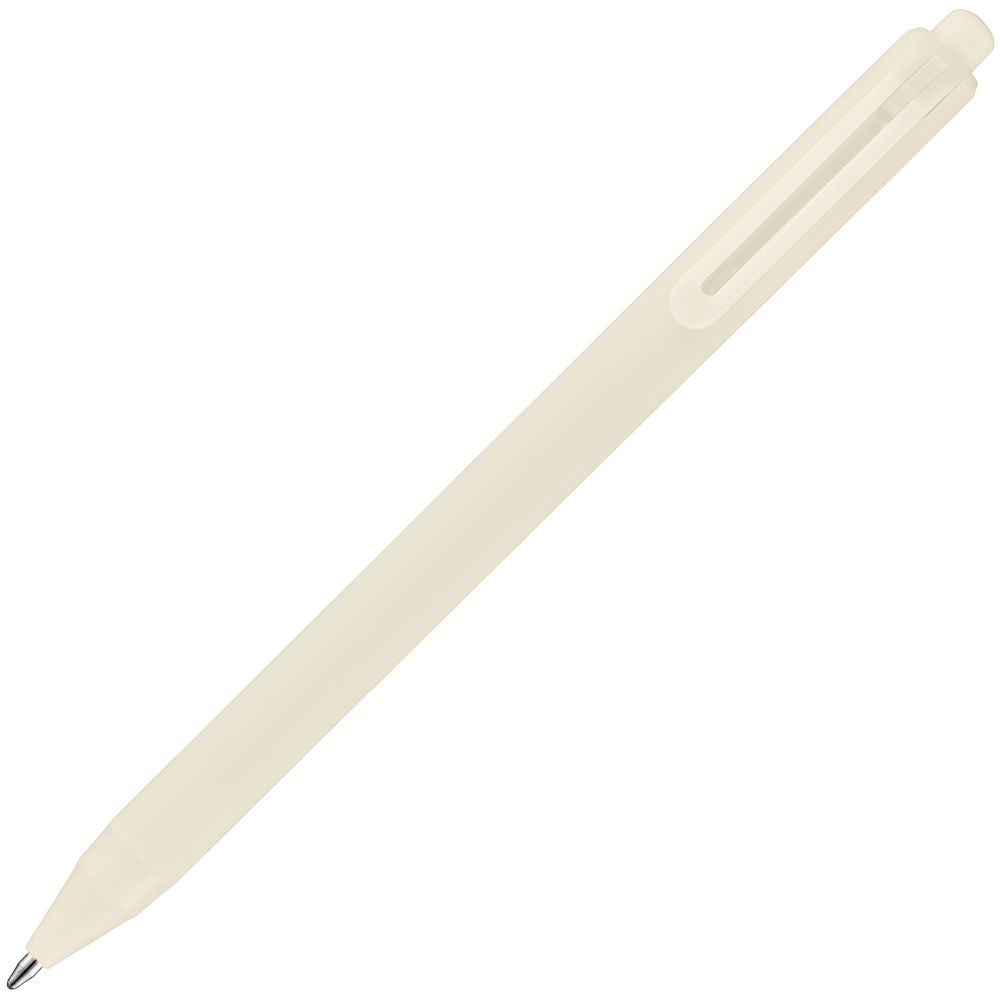 Ручка шариковая Cursive Soft Touch, бежевая — фото 2