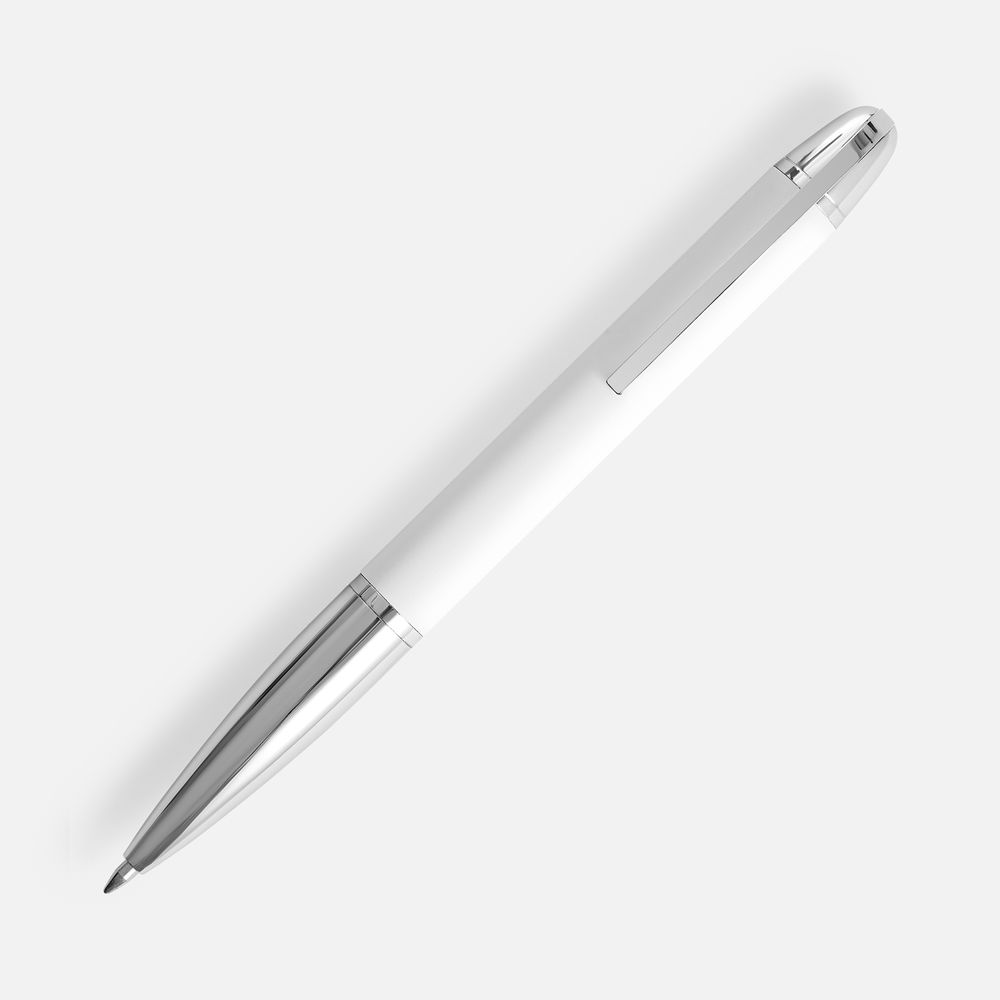 Ручка шариковая Arc Soft Touch, белая — фото 2
