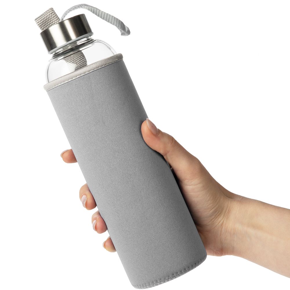 Бутылка для воды Sleeve Ace, серая — фото 4