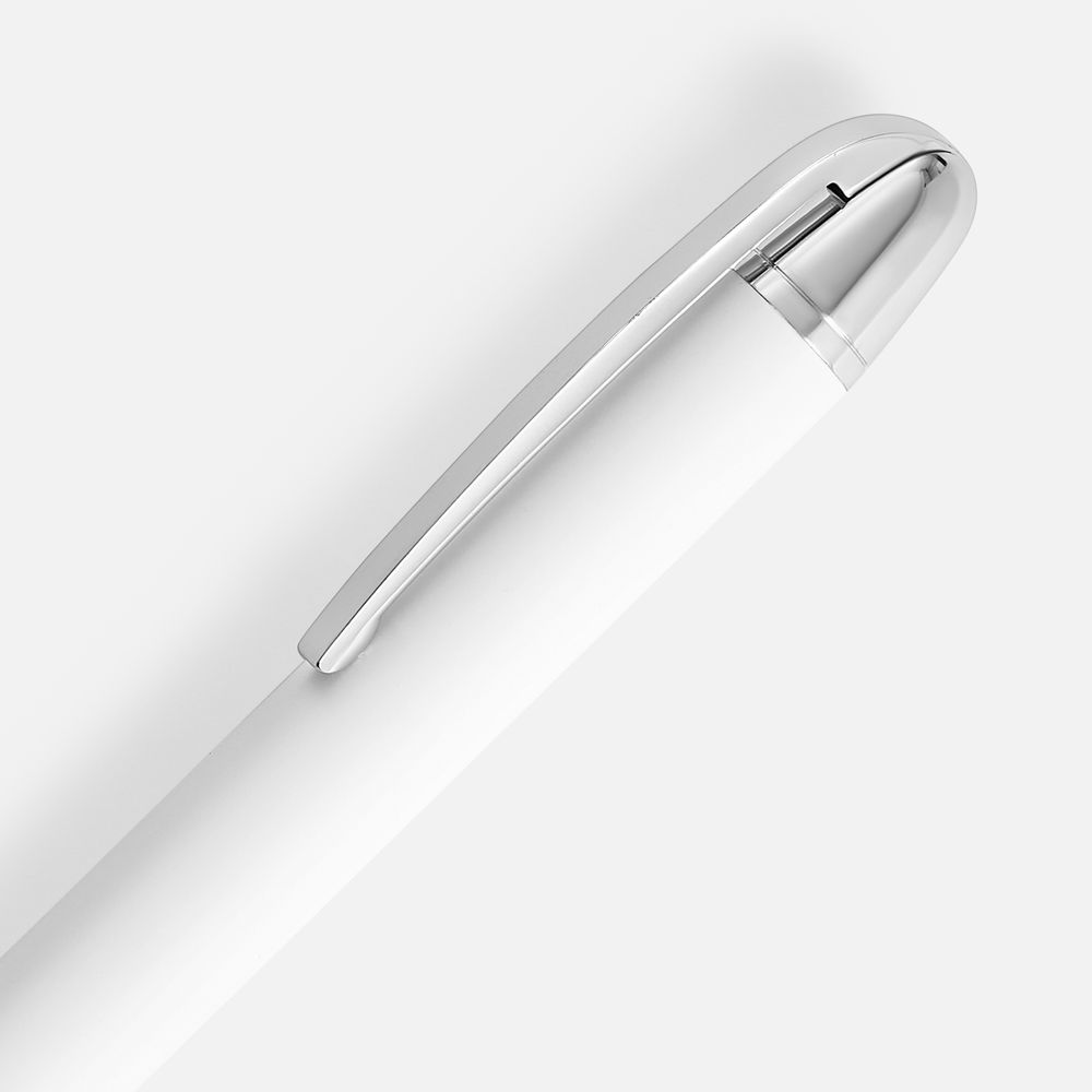 Ручка шариковая Arc Soft Touch, белая — фото 3