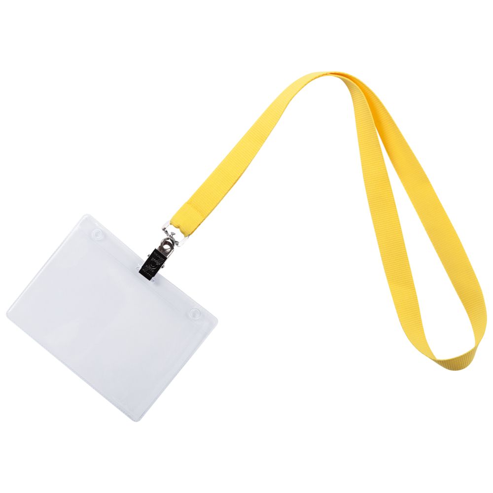 Лента для бейджа Neckband, желтая — фото 3