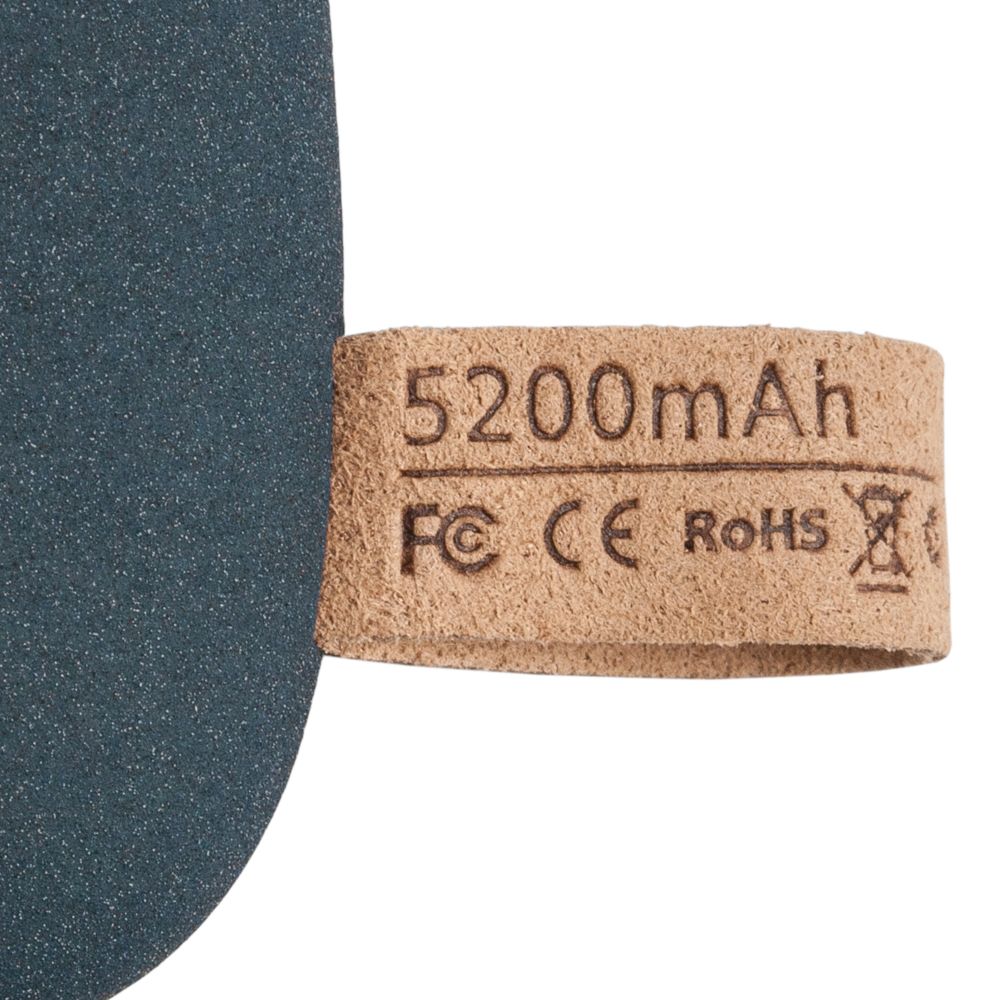 Внешний аккумулятор Pebble 5200, серо-синий — фото 5