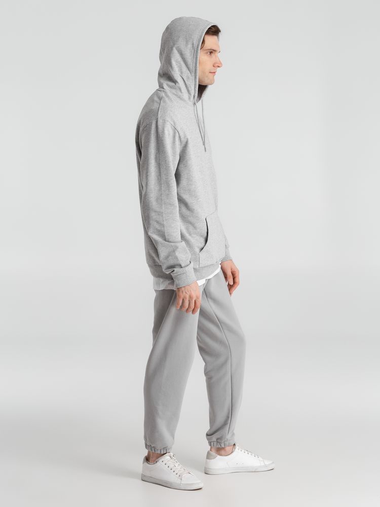 Толстовка с капюшоном унисекс Hoodie, серый меланж — фото 10