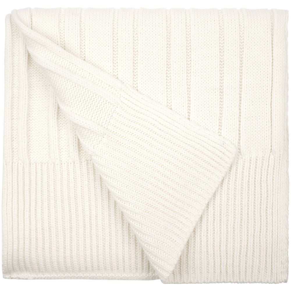 Шарф Knit Beat, белый (молочный) — фото 4