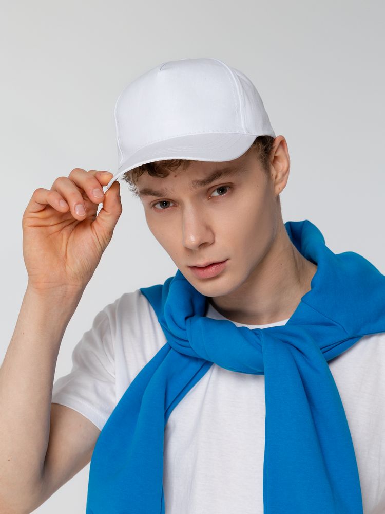 Бейсболка Promo, белая — фото 5