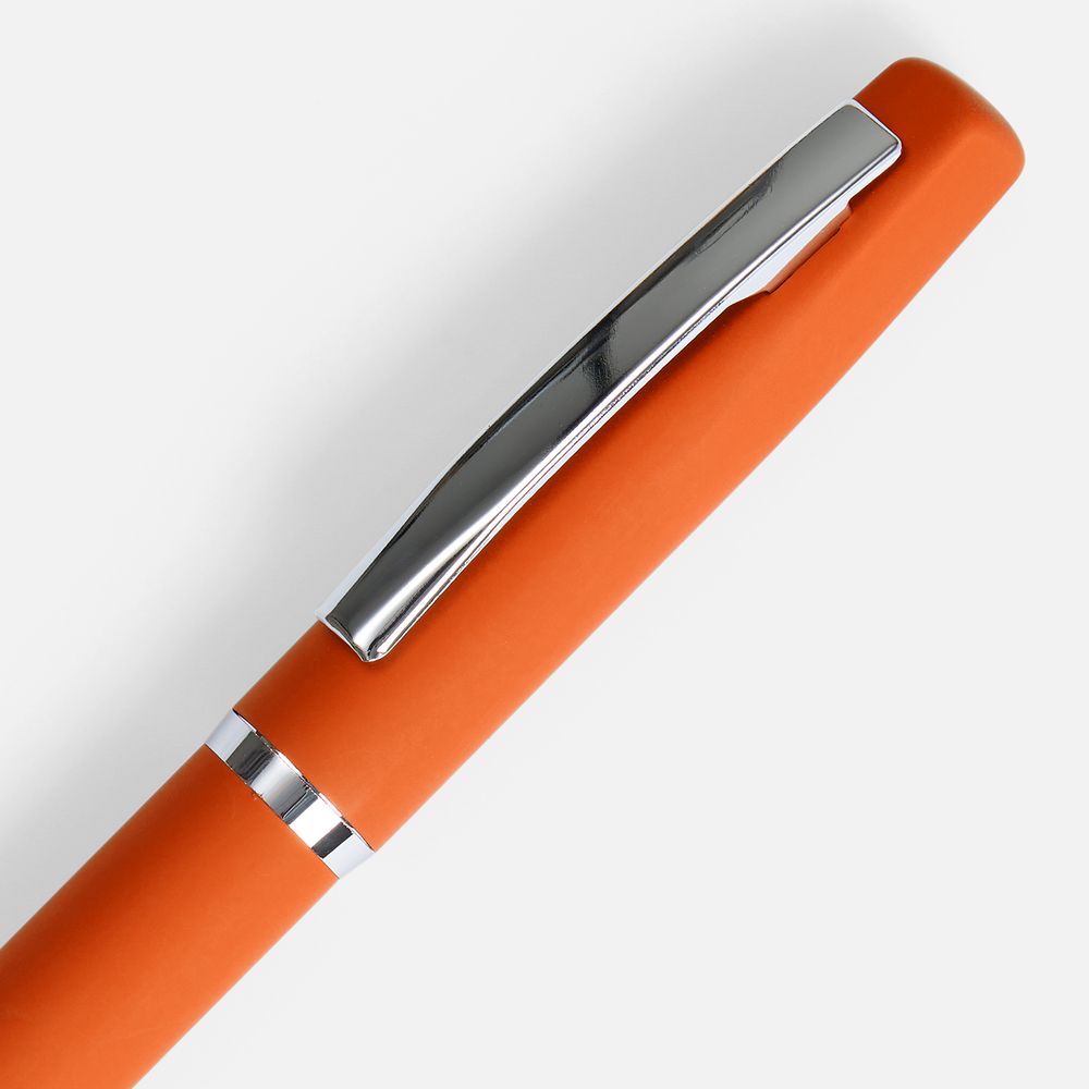 Ручка шариковая Bolt Soft Touch, оранжевая — фото 2