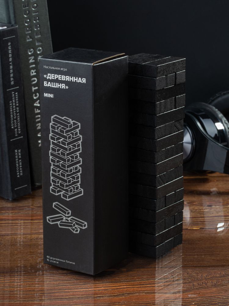 Игра «Деревянная башня мини», черная — фото 5