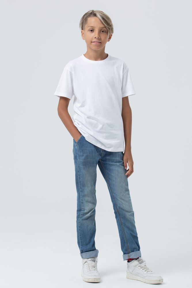 Футболка детская Regent Fit Kids, белая — фото 3