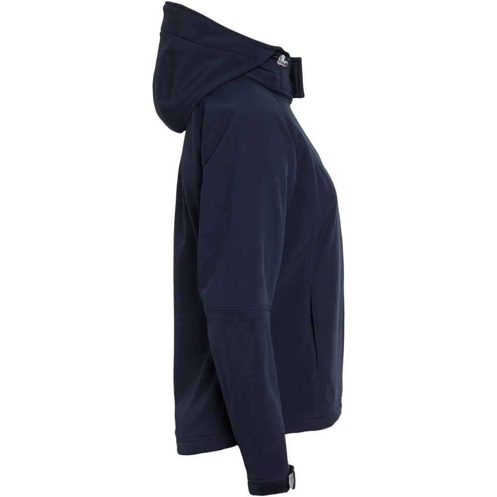 Куртка женская Hooded Softshell темно-синяя — фото 2