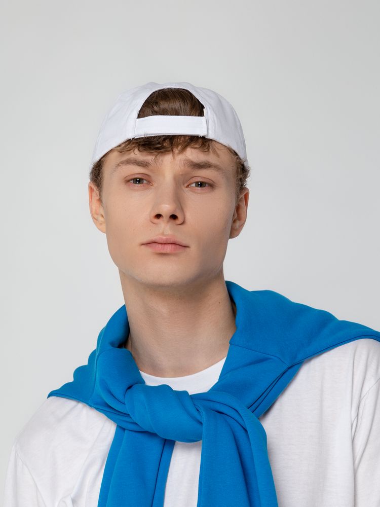 Бейсболка Promo, белая — фото 6