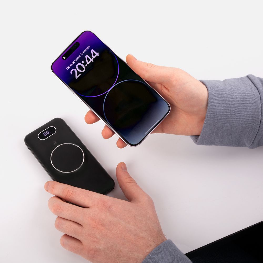 Аккумулятор Omni Qi 10000 мАч, ver.2, черный — фото 7
